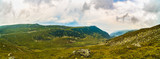 Panorama with the Carpathian mountains. Romania