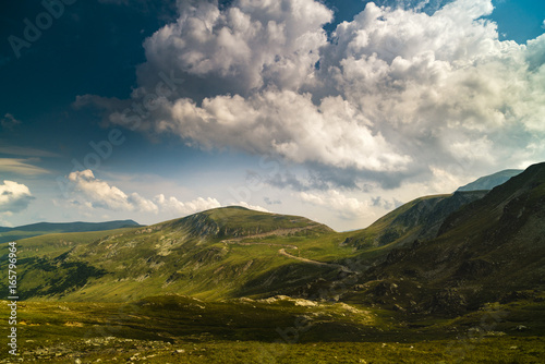 Fototapeta Naklejka Na Ścianę i Meble -  Beautiful mountain scenery on summer day