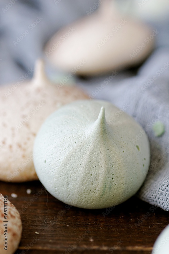 Little meringues made from aquafaba Little meringues made from aquafaba