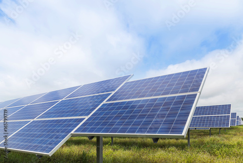 solar cells in power station alternative renewable energy from the sun 