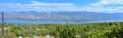 Obraz na plátně Panorama of Velebit mountains