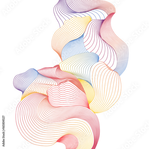 Wave stripe line abstract b...