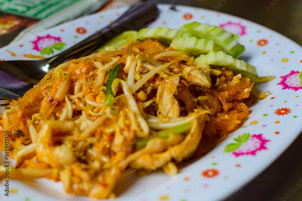 Thai food Pad thai, Stir fry noodles in padthai style Thai food Pad thai, Stir fry noodles in padthai style