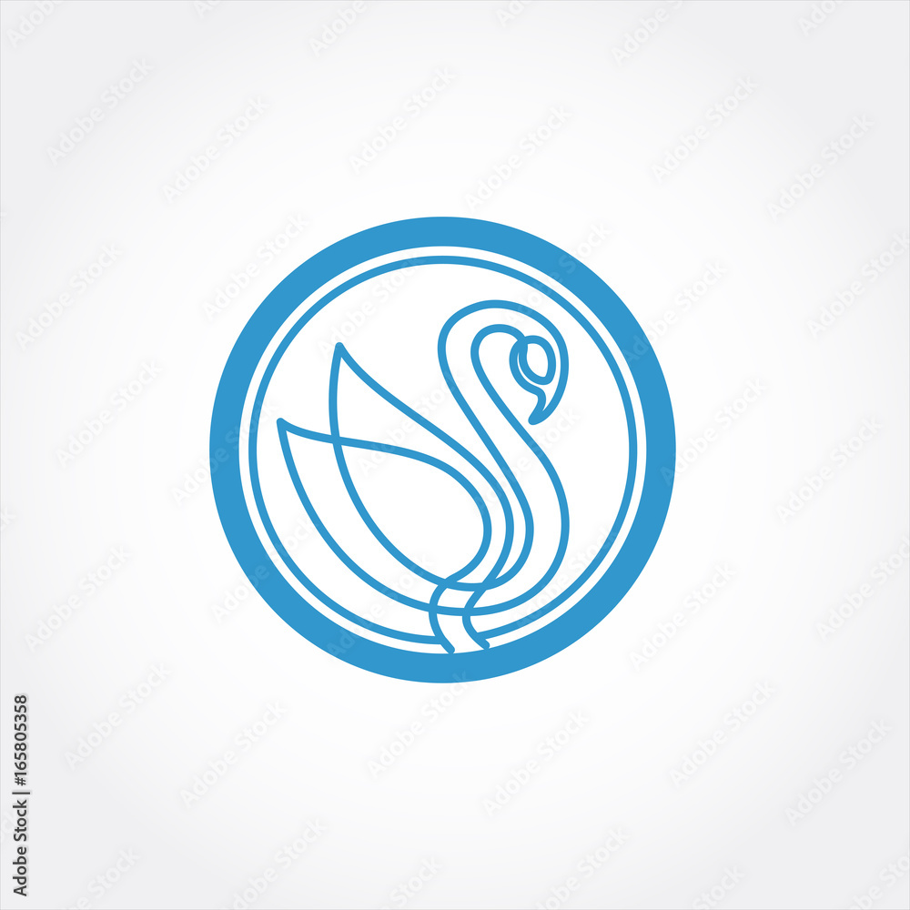 line circle swan line circle swan