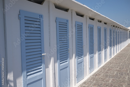 Beach club changing rooms