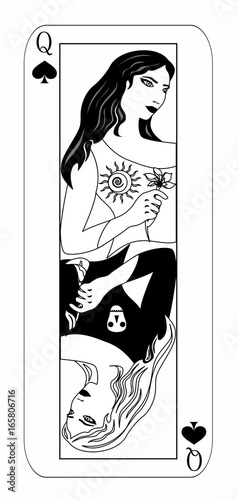 Canvas Print the card queen