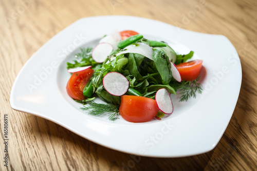 fresh salad on a plate