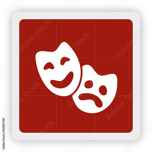 Red Icon Schaltfläche - Masken