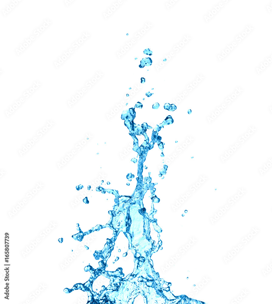 water splash isolated on white background