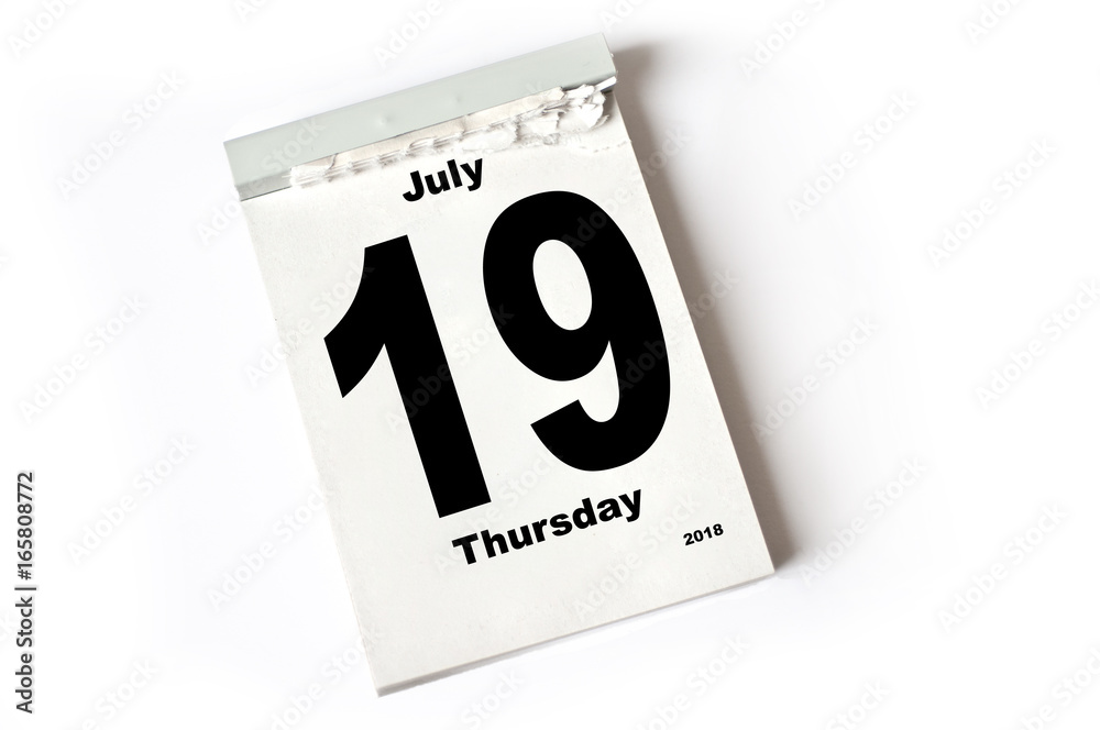 19. July 2018 19. July 2018