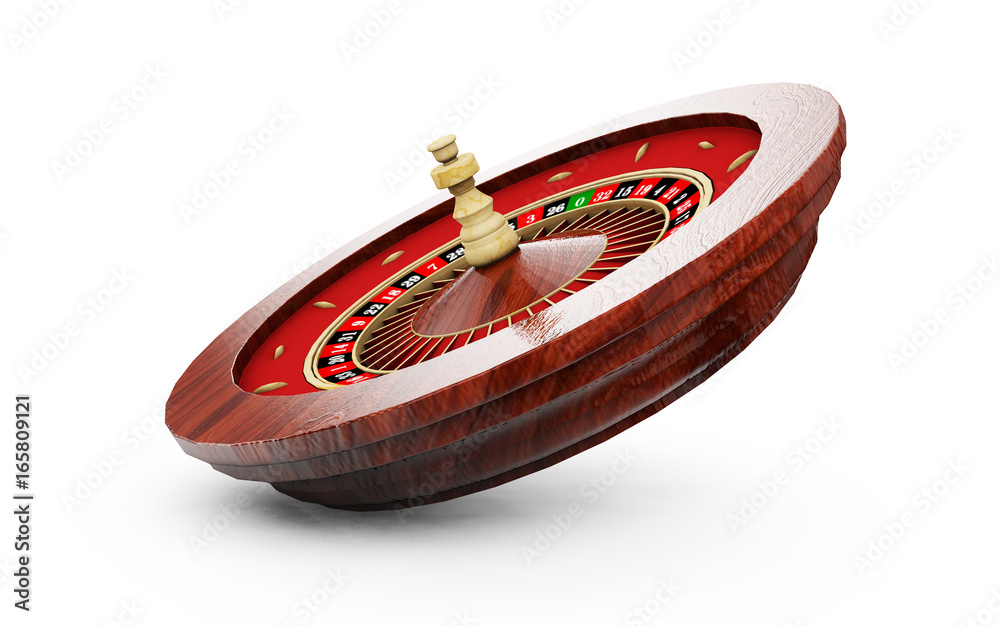 Obraz premium Roulette wheel. 3d render image. Isolated white background.