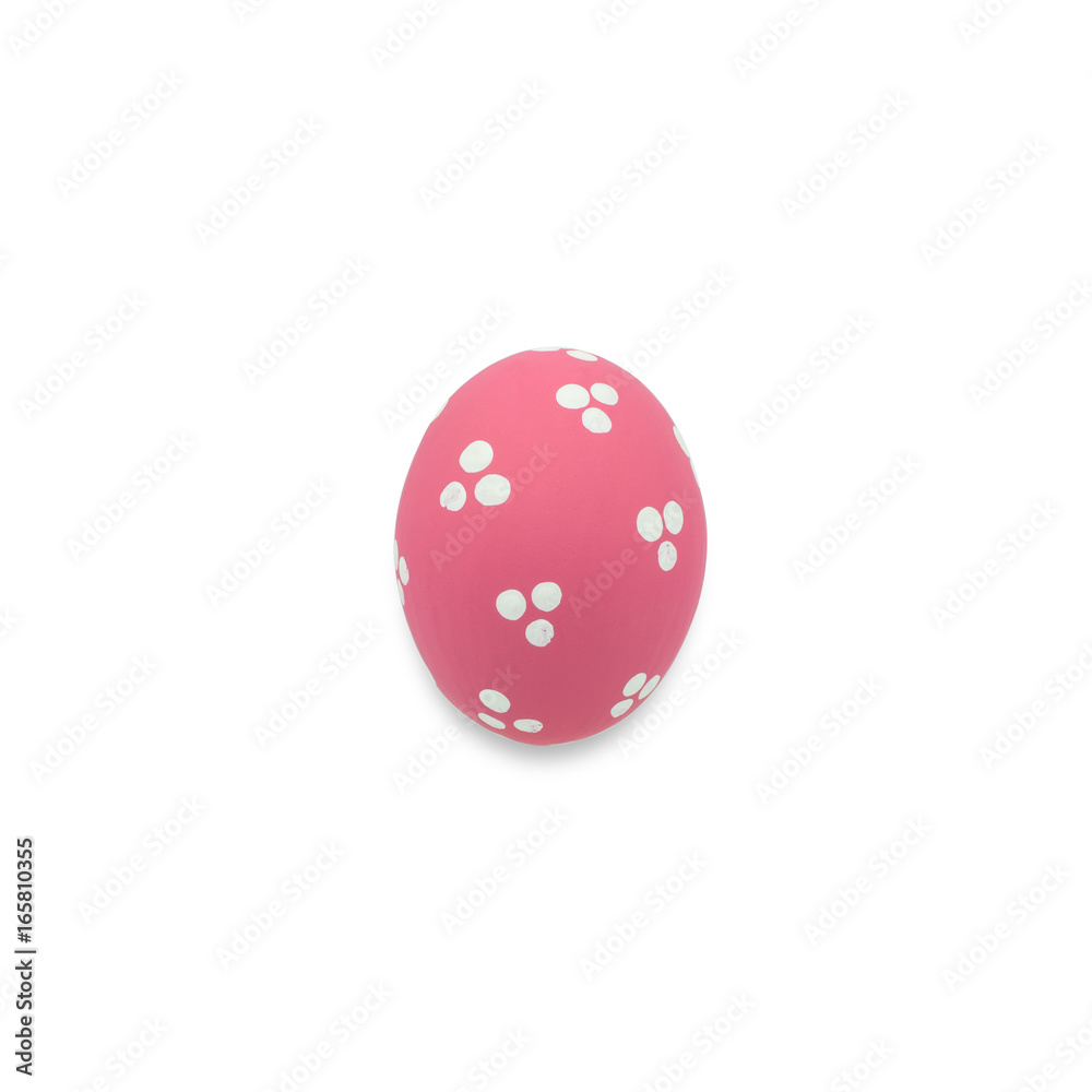 pink easter eggs isolated on white pink easter eggs isolated on white