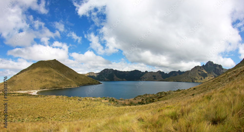 Mojanda lake, also called Laguna Caricocha, Ecuador, Central America