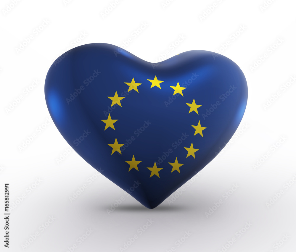 EU, Europe Flag (3D Render) EU, Europe Flag (3D Render)
