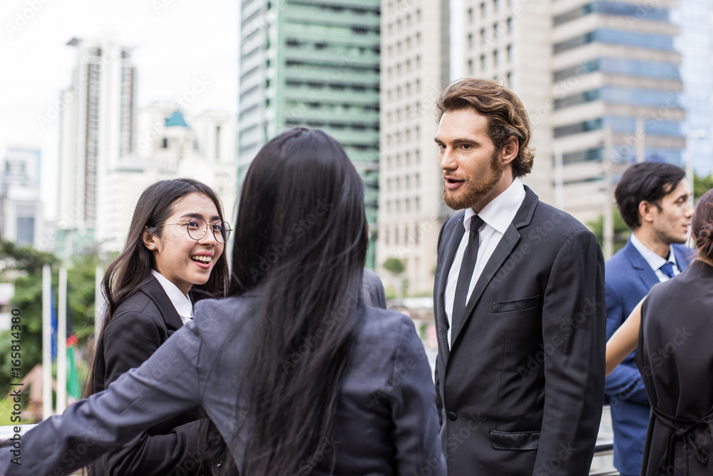 Business People Collaboration Teamwork concept. People business people talking for business project. Businessman consulting for team with business concept. Business People Collaboration Teamwork concept. People business people talking for business project. Businessman consulting for team with business concept.