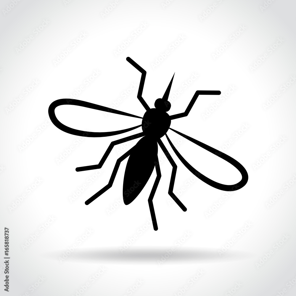 mosquito icon on white background mosquito icon on white background