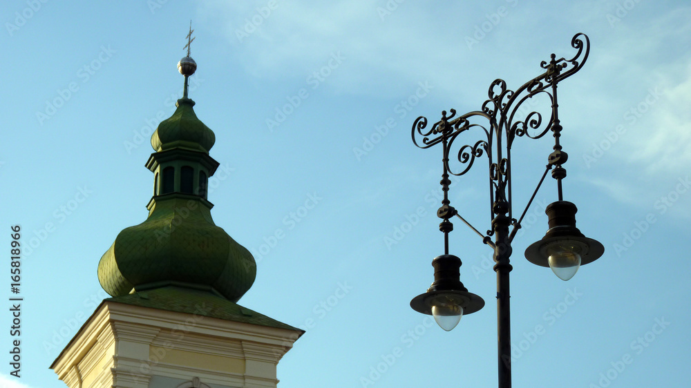 Kuppelturm einer Kirche in Sibiu Hermannstadt in Rumänien
