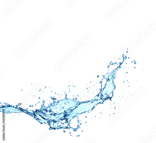water splash isolated on white background © hideto111