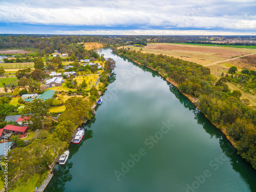 Aerial view of Mitchell River  Gippsland  Australia