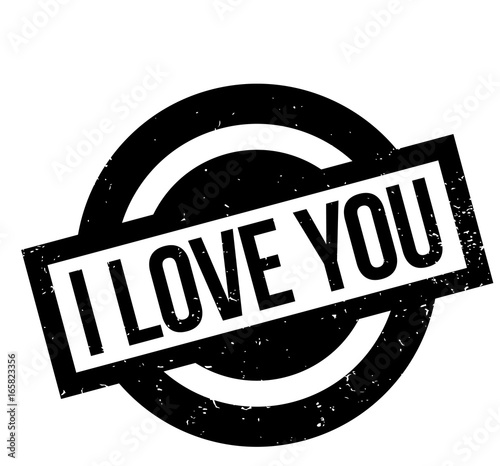 I Love You rubber stamp. Grunge design with dust scratches. Effects can be easily removed for a clean, crisp look. Color is easily changed.