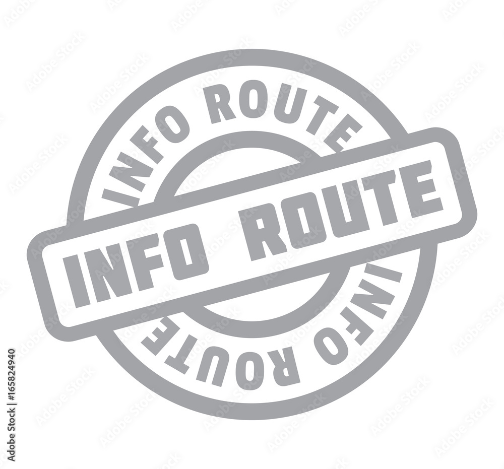 Info Route rubber stamp. Grunge design with dust scratches. Effects can be easily removed for a clean, crisp look. Color is easily changed. Info Route rubber stamp. Grunge design with dust scratches. Effects can be easily removed for a clean, crisp look. Color is easily changed.