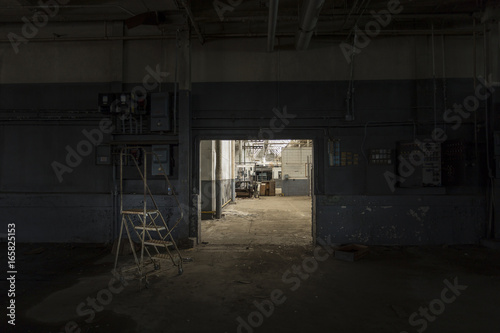 Creepy photo of an abandoned factory
