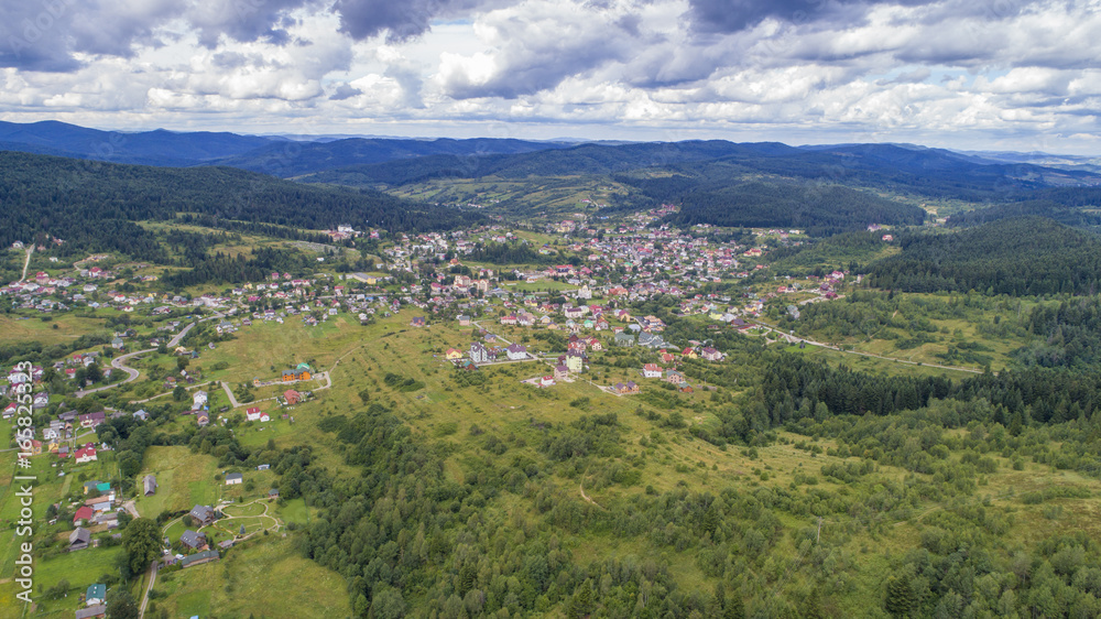 aerial view agriculture field summer day. Summer day landscape. aerial view agriculture field summer day. Summer day landscape.