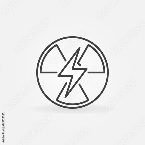 Nuclear power outline icon Free Download Nuclear power outline icon - GFXLoad