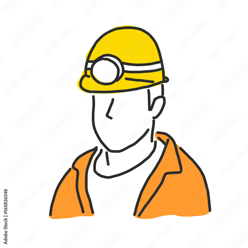 Labor. Builder and worker in various poses. hand drawn. line drawing. vector illustration. Labor. Builder and worker in various poses. hand drawn. line drawing. vector illustration.