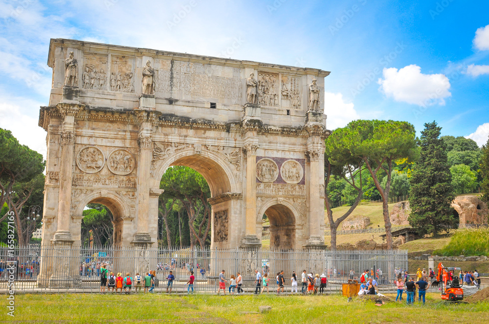 Arch of Constantine in Rome, Italy