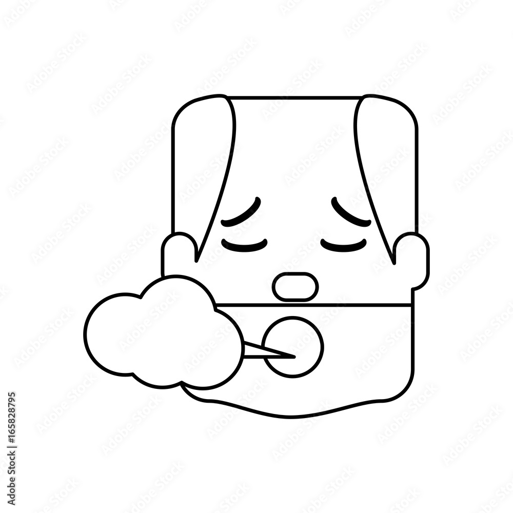 Man smoking cartoon Man smoking cartoon