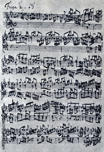 Page from Bach's 