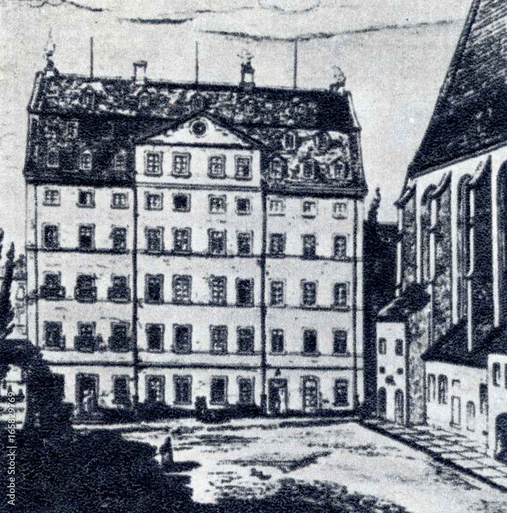 The house where the Johann Sebastian Bach lived in Leipzig