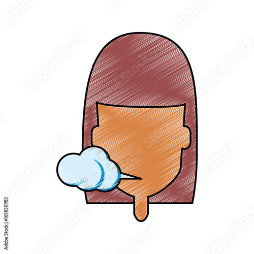 Woman smoking cartoon