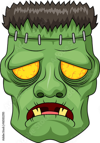 Icon of the Frankensteins head. Vector illustration