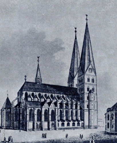 St. Mary's Church in Lübeck at Bach's lifetime © Juulijs