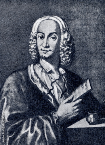 Obraz na płótnie Antonio Vivaldi (1678-1741), italian composer and virtuoso violinist (François Morellon la Cave, 1725) w salonie
