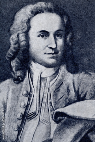 Photos Johann Sebastian Bach as a young man (ca. 1715)