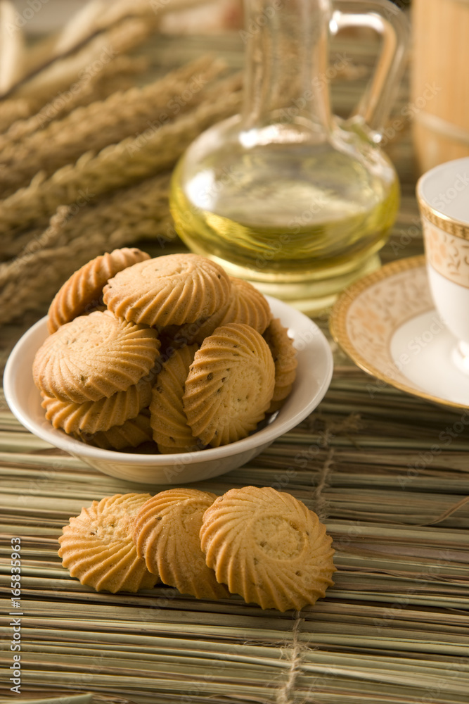 Jeera Coolies or Salty Cumin Seed Biscuits
