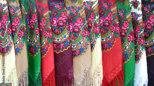 traditionelle Textilien in Rumänien photo