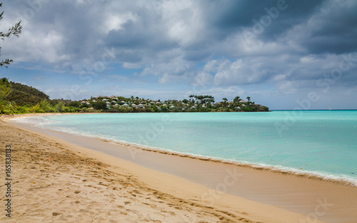 Panoramic view at Sunrise in St. John s  Antigua and Barbuda