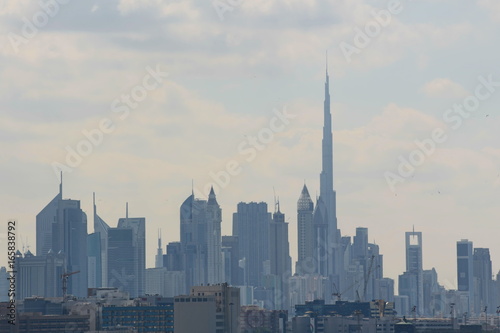 Skyline von Dubai verschleiert