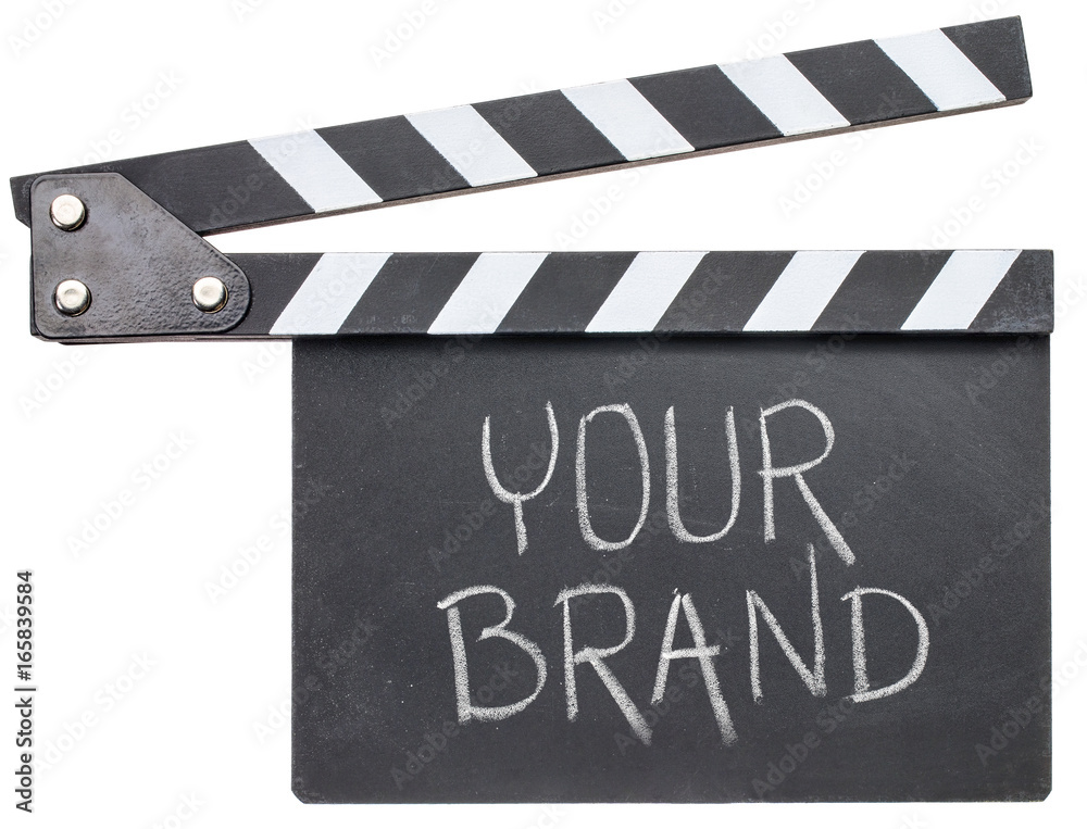Fototapeta premium your brand text on clapboard