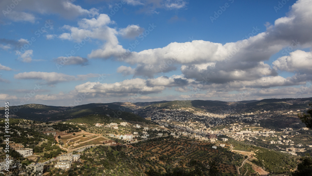 view from ajloun castle