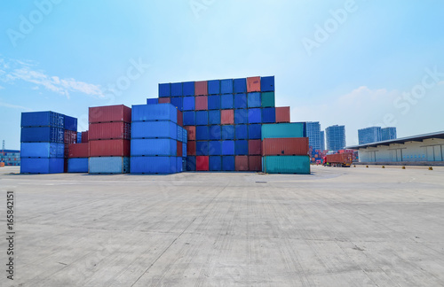 Industrial port and container yard