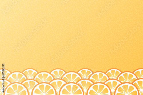 Background with oranges. Vector.