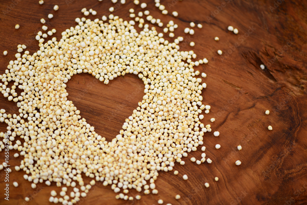 Quinoa Amaranth gepufft, Herz