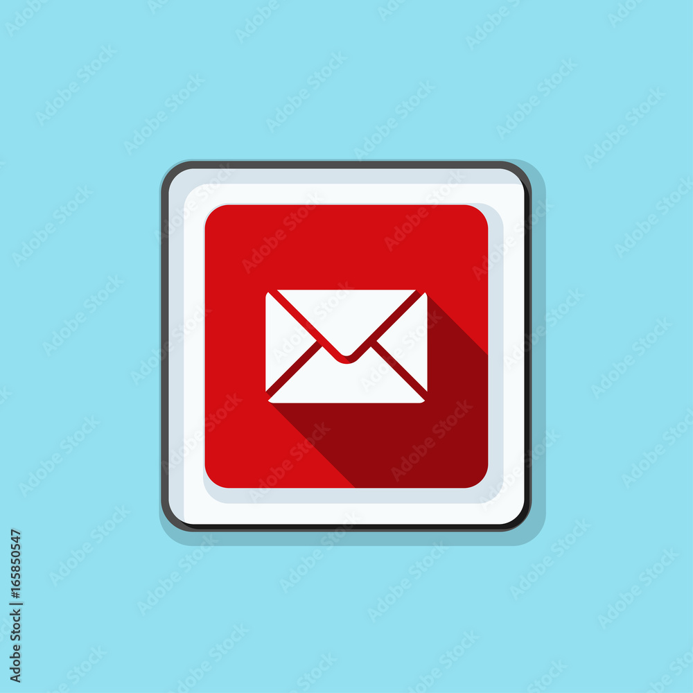 Mail sign button illustration Mail sign button illustration