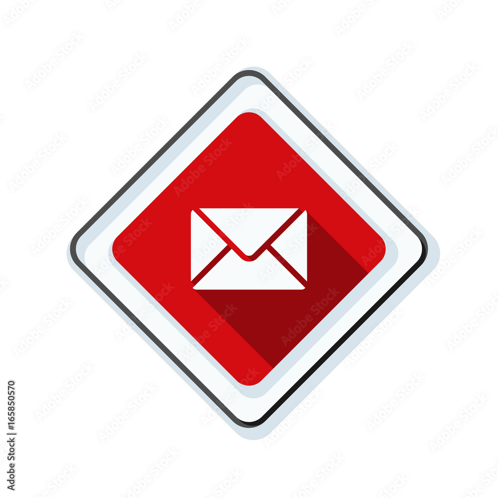 Mail sign button illustration Mail sign button illustration