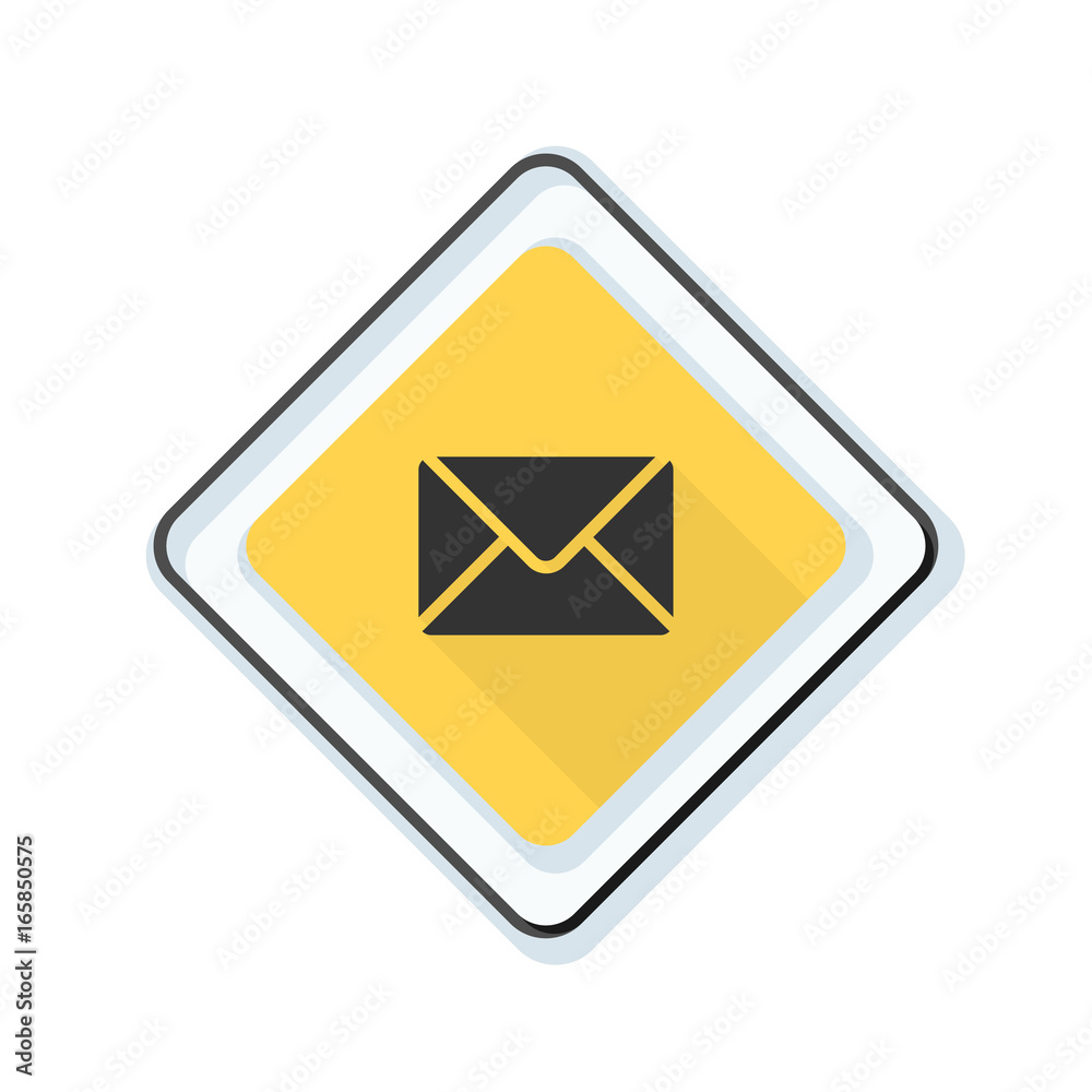 Mail sign button illustration Mail sign button illustration